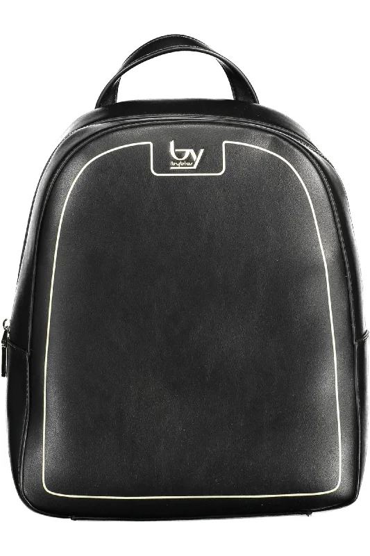 BYBLOS Black Polyethylene Women Backpack Trendy Purses At Unbeatable Discounts