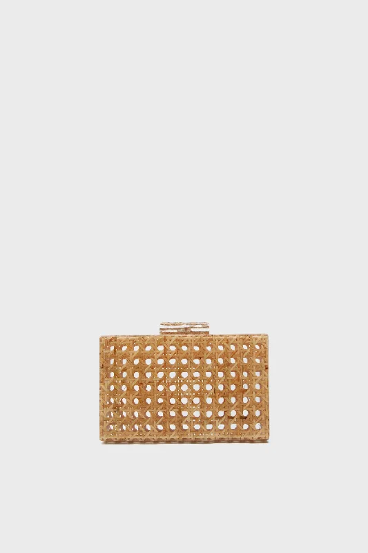 Cane Acrylic Clutch Luxury Handbags, Budget-Friendly