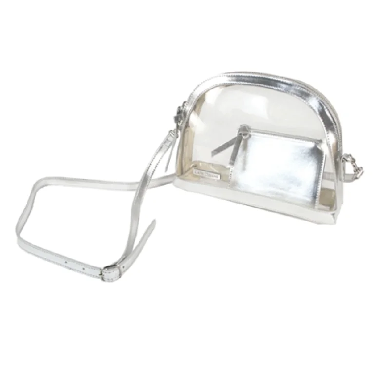 Capri Clear Half Moon Crossbody Bag Flash Sale On Handbags