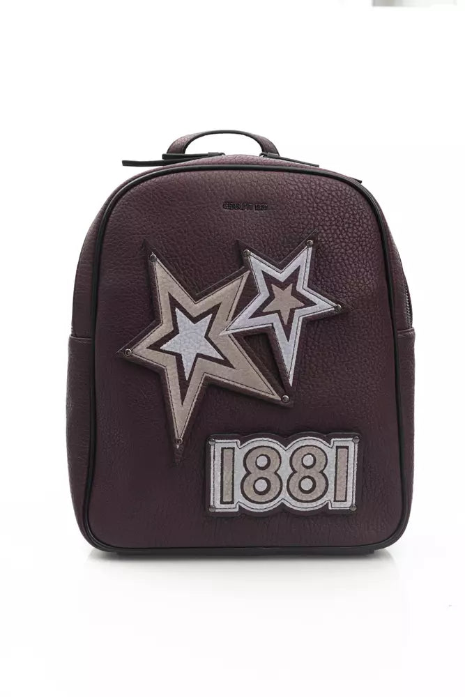 Cerruti 1881 Red Polyethylene Women Backpack Fashionable Bags At Must-Have Prices