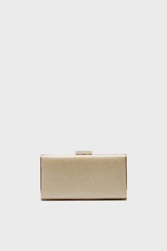 Champagne Precious Metallic Slimline Clutch Premium Bags At Special Prices