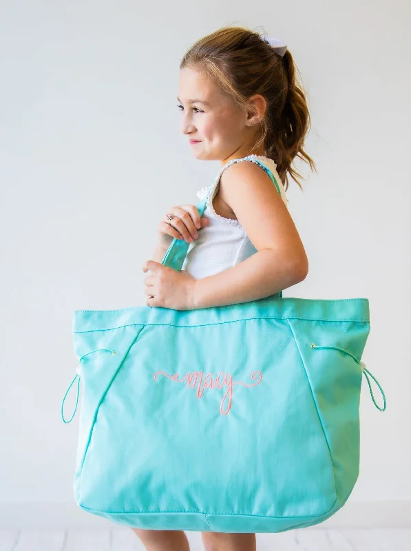 Cinch Tote - Aquatic Mist Premium Handbags At Exclusive Prices