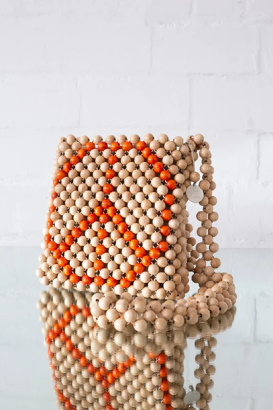 Wood Bead Messenger-Bag Designer Bags At Exclusive Clearance Prices