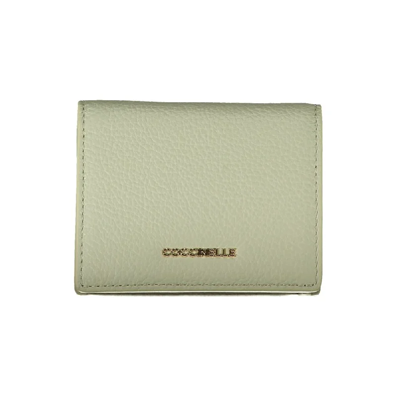 Coccinelle Green Leather Wallet Timeless Handbags At Reduced Prices