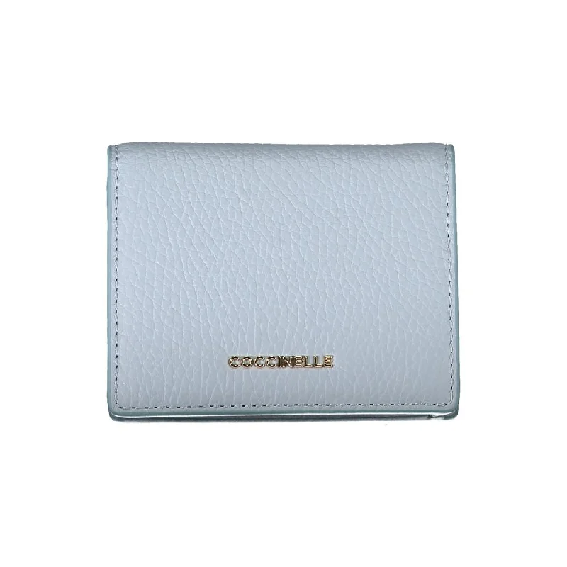 Coccinelle Light Blue Leather Wallet The Best Handbag Sale Of The Season