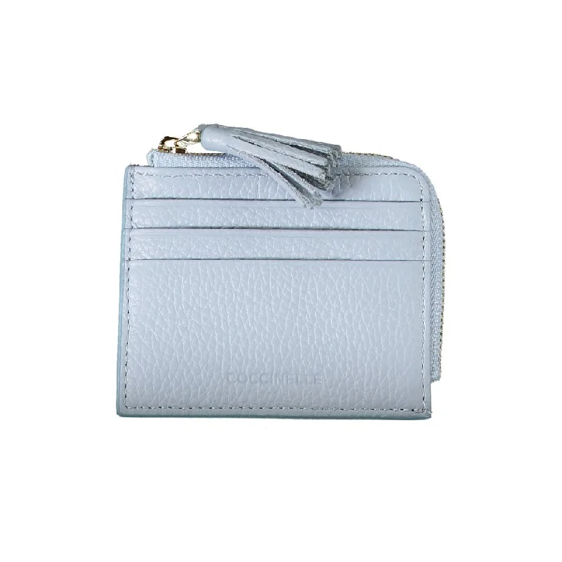 Coccinelle Light Blue Leather Wallet Stylish Handbags With Exclusive Online Discounts
