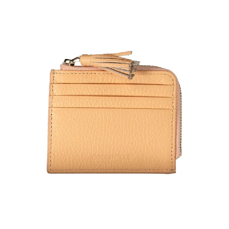 Coccinelle Orange Leather Wallet Everyday Elegance At Lower Prices