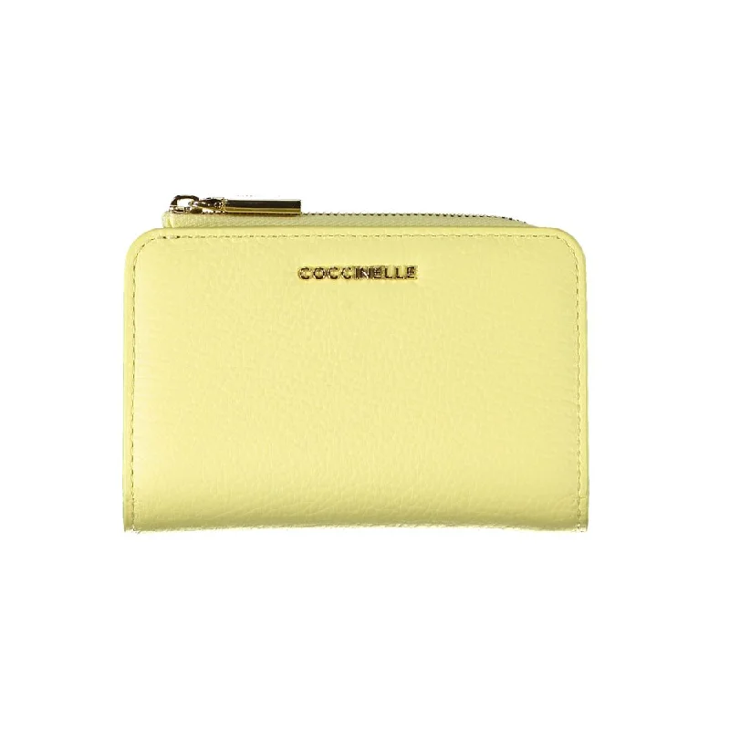 Coccinelle Yellow Leather Wallet Your Perfect Bag At The Perfect Price