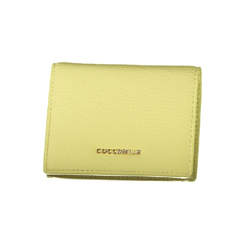 Coccinelle Yellow Leather Wallet Grab Stylish Bags Before They Sell Out