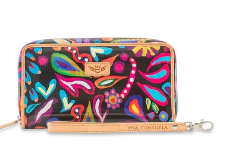 Sophie Black Swirly Wristlet Wallet Premium Handbags At Unbeatable Markdowns