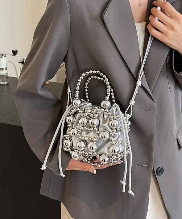 Cool Spicy Girl Silver Beaded Messenger Bag Women 2024 New Shop Timeless And Trendy Bags At Limited-Time Discounts Cool Spicy Girl Silver Beaded Messenger Bag Women 2024 New Shop Timeless And Trendy Bags At Limited-Time Discounts