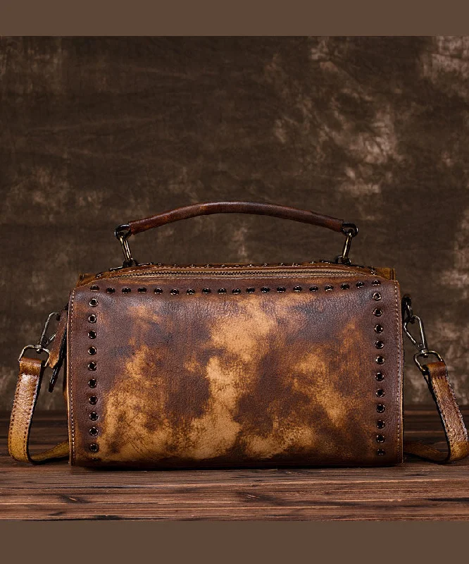 DIY retro Yellow Rub color Paitings Calf Leather Messenger Bag Shop Stylish Bags At Unbeatable Prices DIY retro Yellow Rub color Paitings Calf Leather Messenger Bag Shop Stylish Bags At Unbeatable Prices