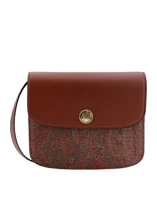 shoulder bear in coated canvas with Paisley motif Stylish Bags, Unbeatable Prices