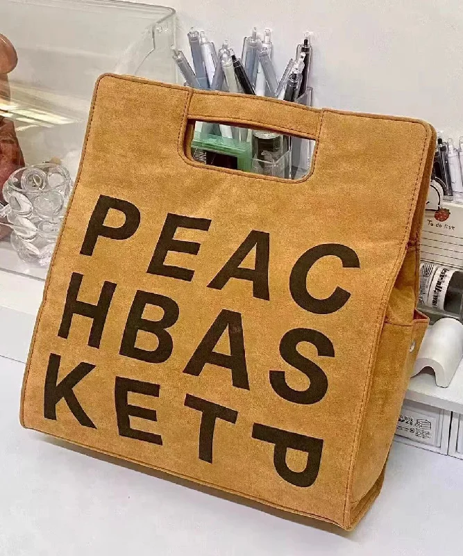Fashion Khaki Graphic Suede Large Capacity Messenger Bag Handbag Deals You'll Love