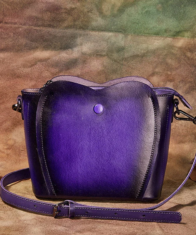 Fine Purple Rub color Paitings Calf Leather Messenger Bag Trendy Handbags, Limited-Time Sale Fine Purple Rub color Paitings Calf Leather Messenger Bag Trendy Handbags, Limited-Time Sale