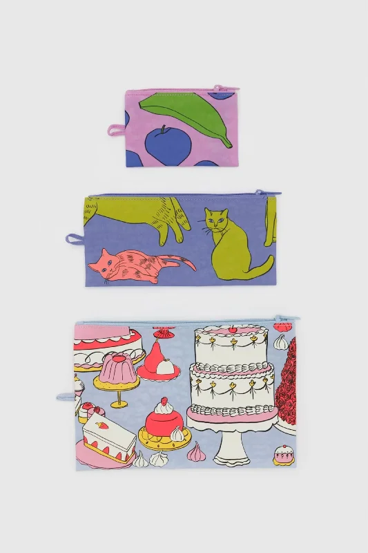 Flat Pouch Set (Still Life) Stylish Bags, Unbeatable Prices