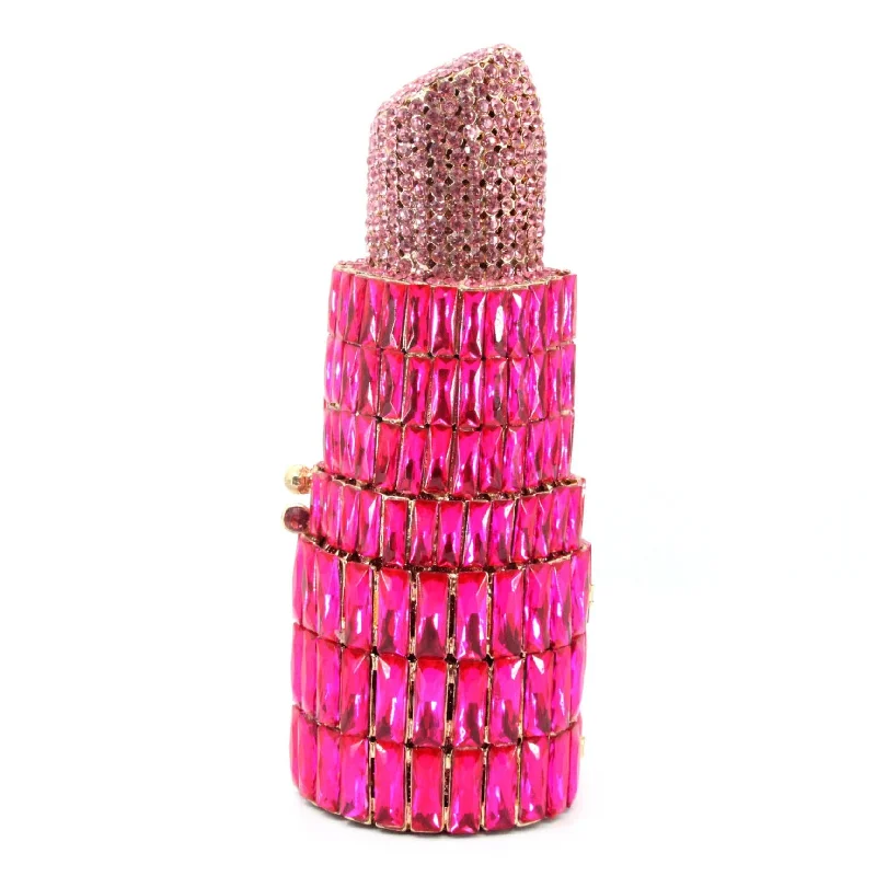 Fuchsia Lipstick Clutch Grab Your Favorite Handbags At Discounted Prices