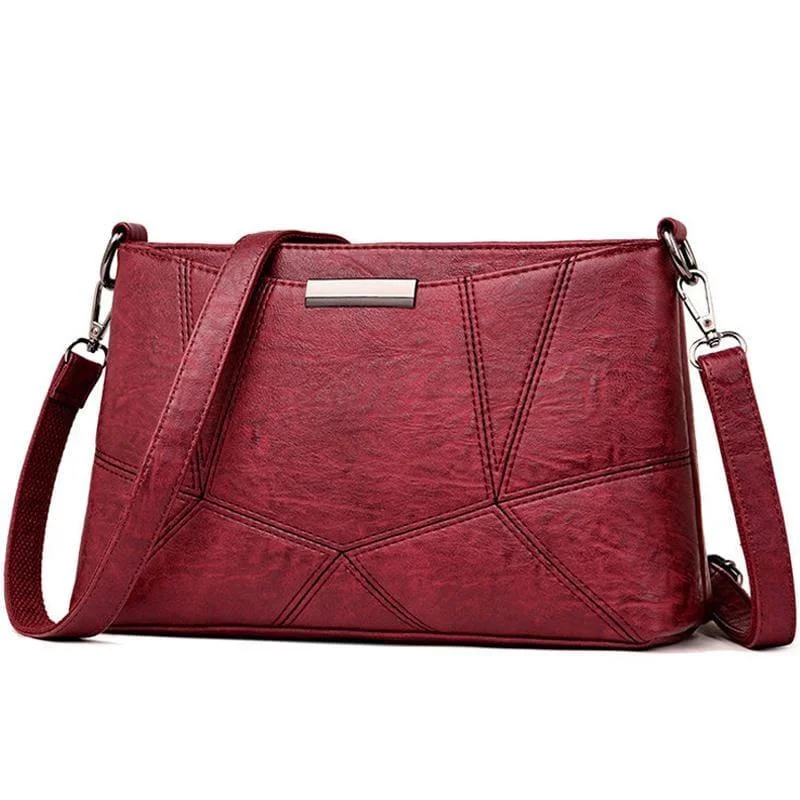 Genuine Leather Handbags Pigskin Patchwork Flap Crossbody Bag Fashionable Bags At Must-Have Prices