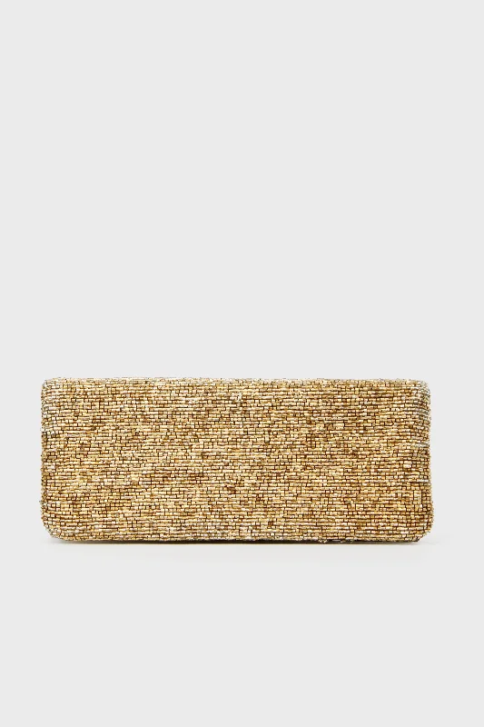 Gold Beaded Clutch Must-Have Bags, Big Discounts