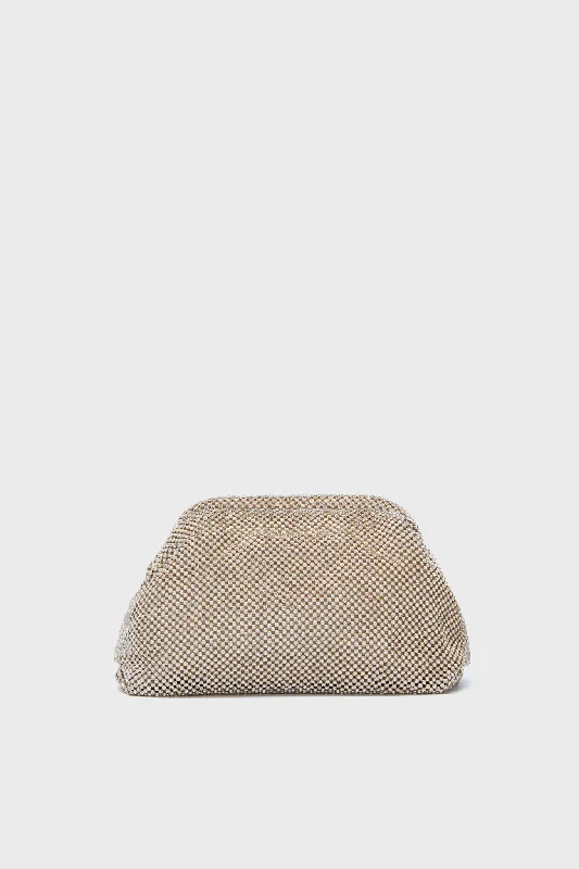 Gold Diamante Doreen Clutch Classic Totes, Exclusive Deals
