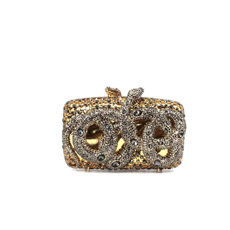 Gold Hematite Snake Clutch Big Savings On Totes, Crossbody Bags, And More