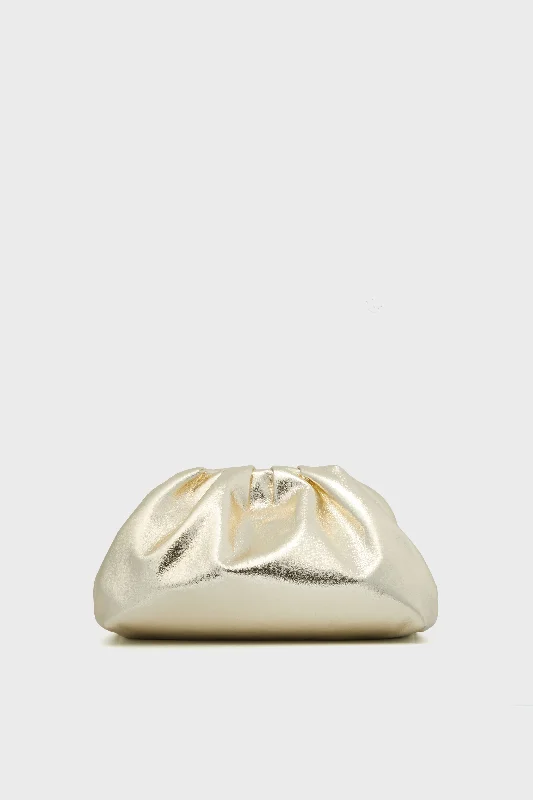 Gold Mini Slouchy Clutch Handbag Deals You'll Love