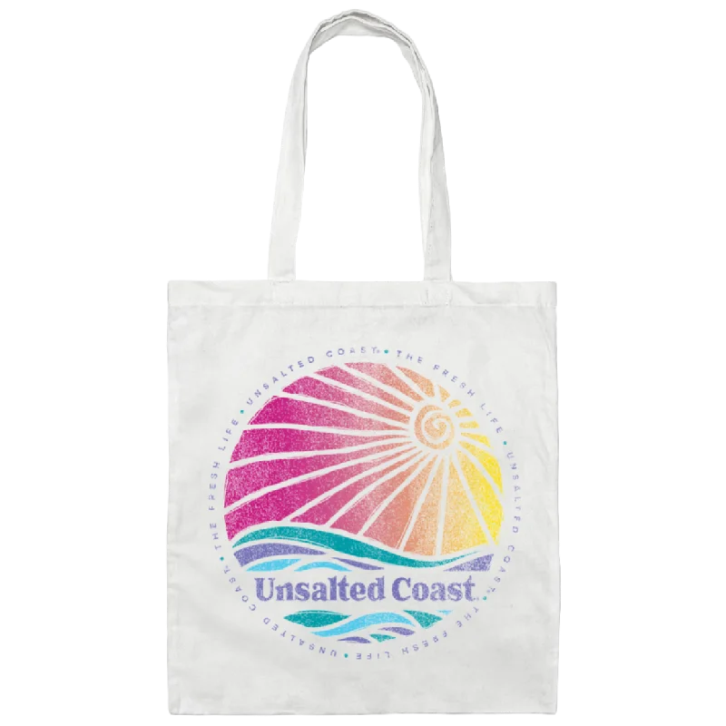 Gradient Wave Canvas Tote Bag Trendy & Timeless Bags, Now On Sale