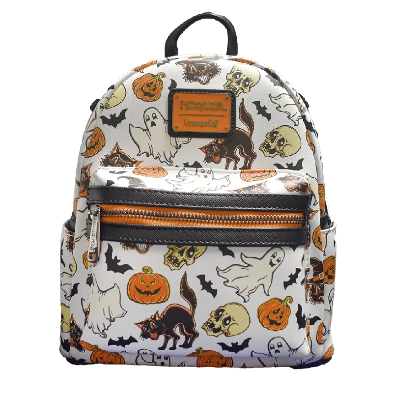 Halloween Vintage All Over Print Loungefly Backpack Designer Bags At Low Prices