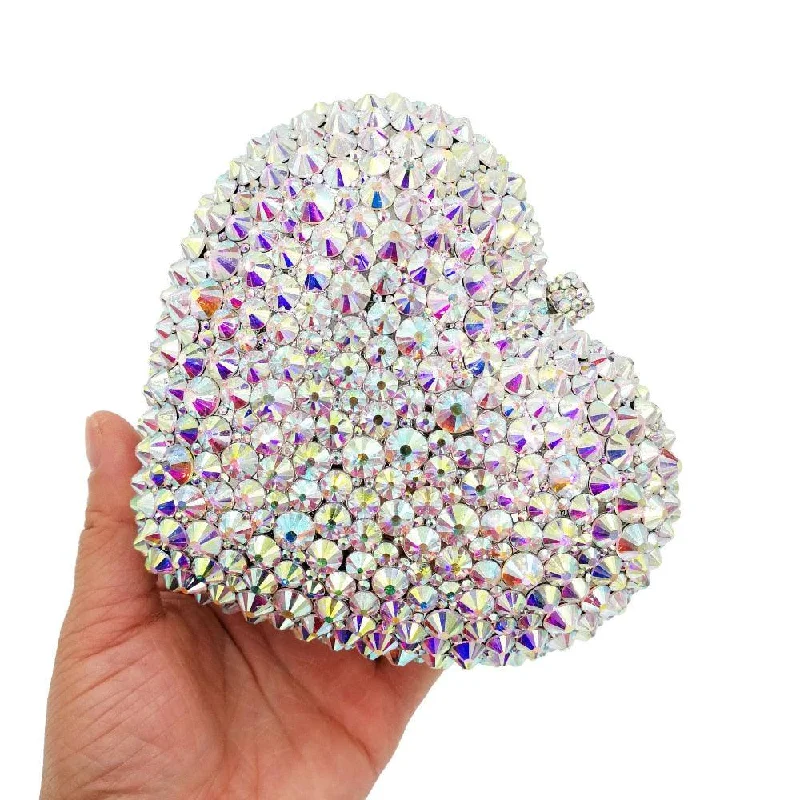 Heart Shape Clutch Bag Elegant Bags With Limited Stock Available