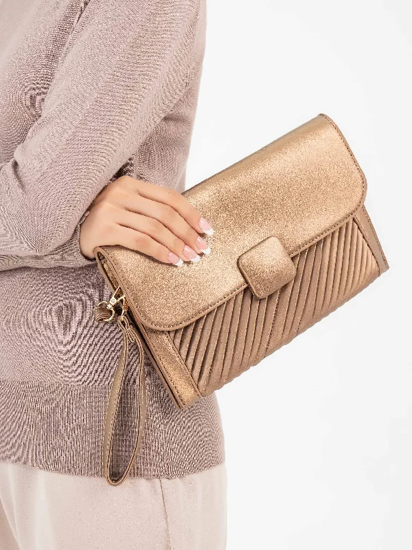 Pleated Clutch Luxury Handbags, Budget-Friendly