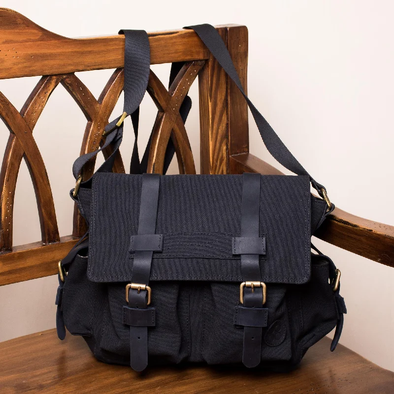 Journey to Manu in Black Leather Accented Roomy Canvas Messenger Bag in Black Elegant Purses, Shop & Save Journey to Manu in Black Leather Accented Roomy Canvas Messenger Bag in Black Elegant Purses, Shop & Save