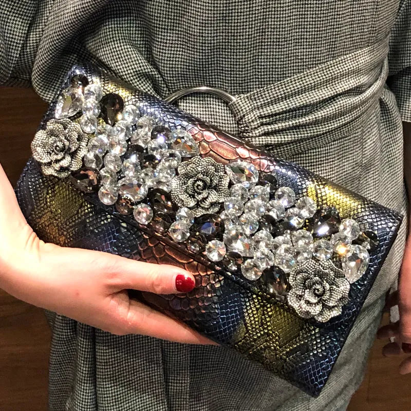 Leather Diamonds Purses Women Clutch Bag Must-Have Bags With Big Savings