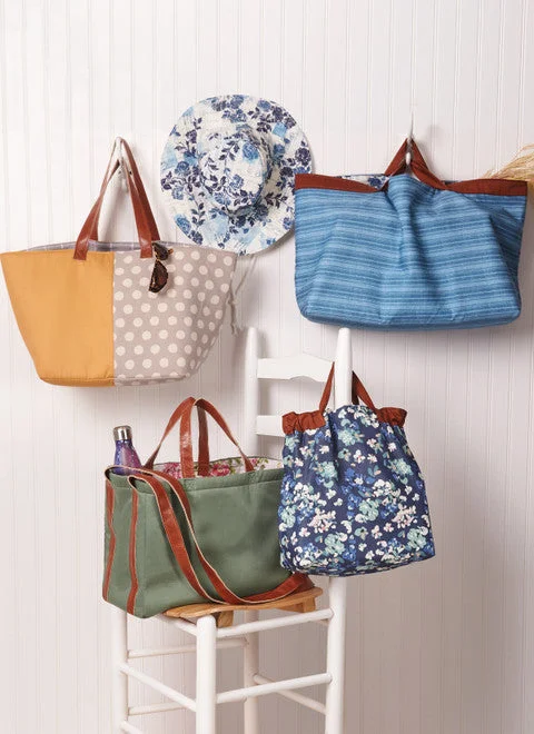 McCalls Tote Bags & Hat M8419 Upgrade Your Look With Our Bag Sale