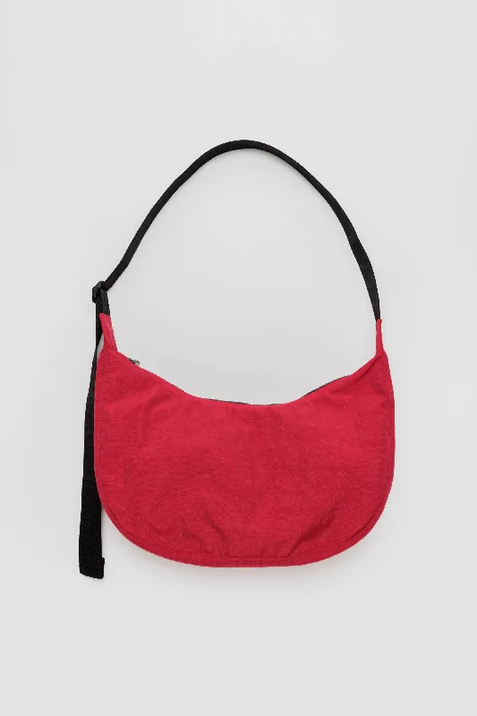 Medium Nylon Crescent Bag (Candy Apple) Fashion Bags, Huge Savings