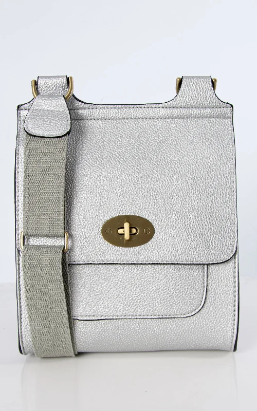 Messenger Bag | Silver Elegant Bags, Limited Stock Available