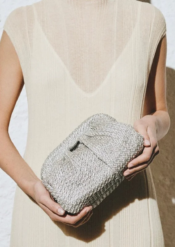 Metallic Gathered Clutch Bag Premium Quality Bags At Affordable Prices