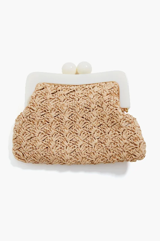 Natural Mina Clutch Don't Miss Out – Handbag Discounts