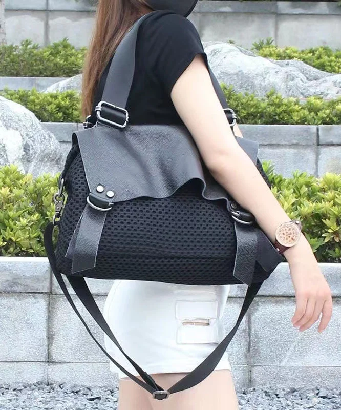 New High-Capacity Casual Black Messenger Bag Must-Have Bags, Big Discounts