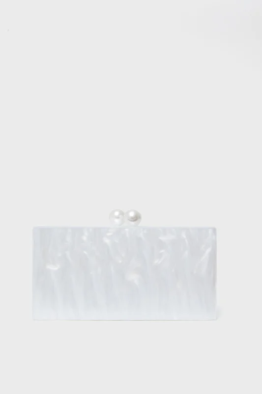 Pearl Acrylic Clutch Shoulder Bags, Best Deals Today