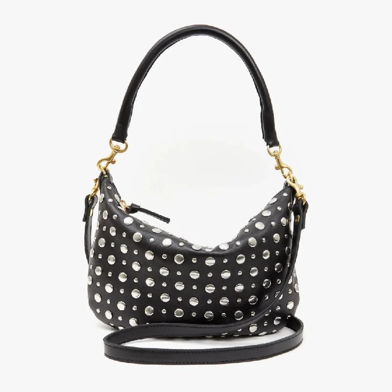 Petit Moyen Messenger (Black Nappa with Silver Studs) Stylish Totes, Exclusive Savings Petit Moyen Messenger (Black Nappa with Silver Studs) Stylish Totes, Exclusive Savings