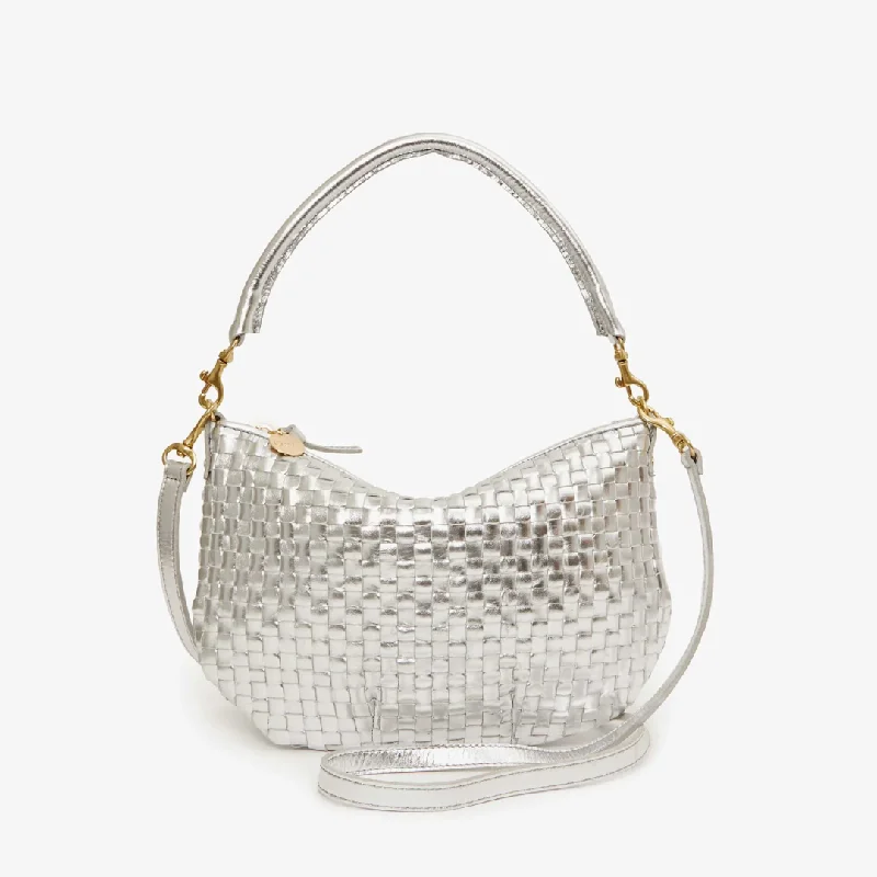 Petit Moyen Messenger (Silver Specchio Woven Checker) Upgrade Your Look With Our Bag Sale Petit Moyen Messenger (Silver Specchio Woven Checker) Upgrade Your Look With Our Bag Sale