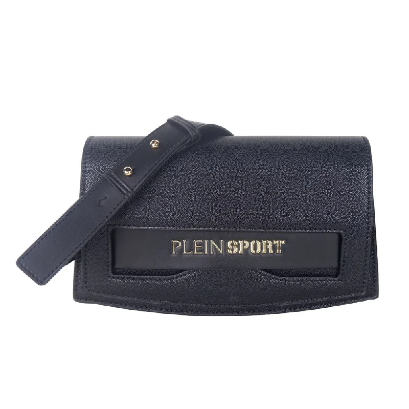 Plein Sport Black Polyethylene Women Crossbody Bag Designer Bags, Low Prices