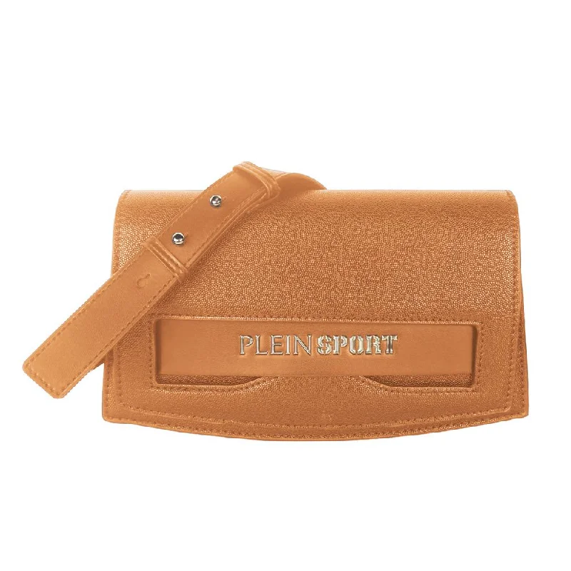 Plein Sport Brown Polyethylene Women Crossbody Bag Must-Have Bags, Big Discounts