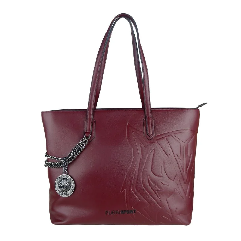 Plein Sport Red Polyethylene Women Shoulder Bag Must-Have Bags, Big Discounts