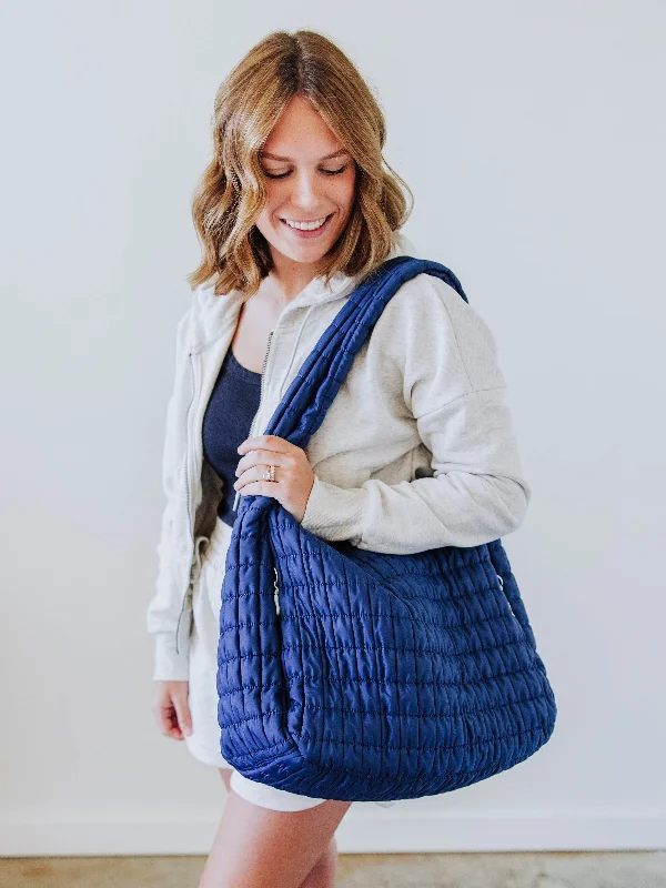 Puffer Tote - Harbor Blue Grab Stylish Bags Before They're Gone