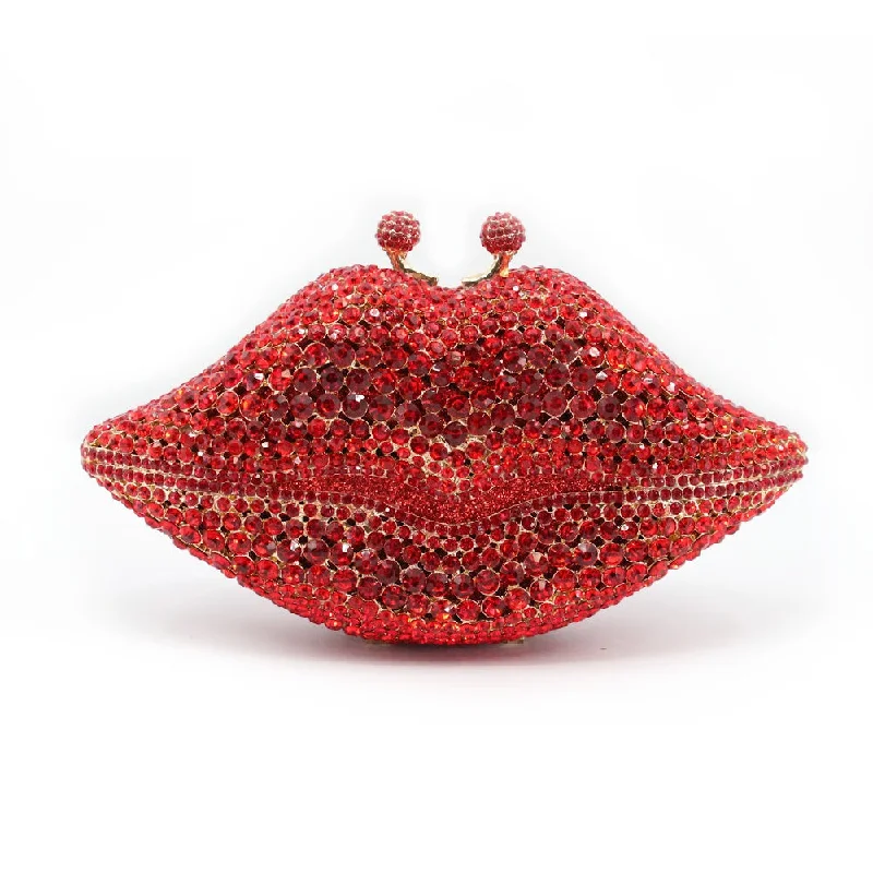 Red Lips Clutch Iconic Handbags At Budget-Friendly Prices