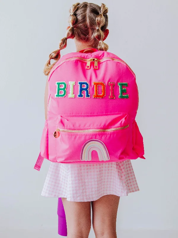 Retro Backpack - Vibrant Pink Timeless Handbags Now At Special Discounts