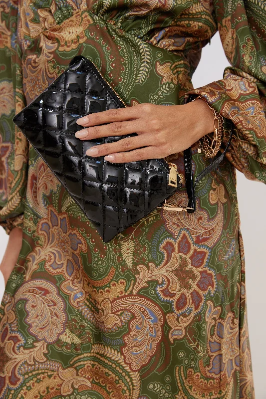Riley High Gloss Quilted Crossbody/Wristlet Classic And Modern Handbags Now More Affordable Riley High Gloss Quilted Crossbody/Wristlet Classic And Modern Handbags Now More Affordable