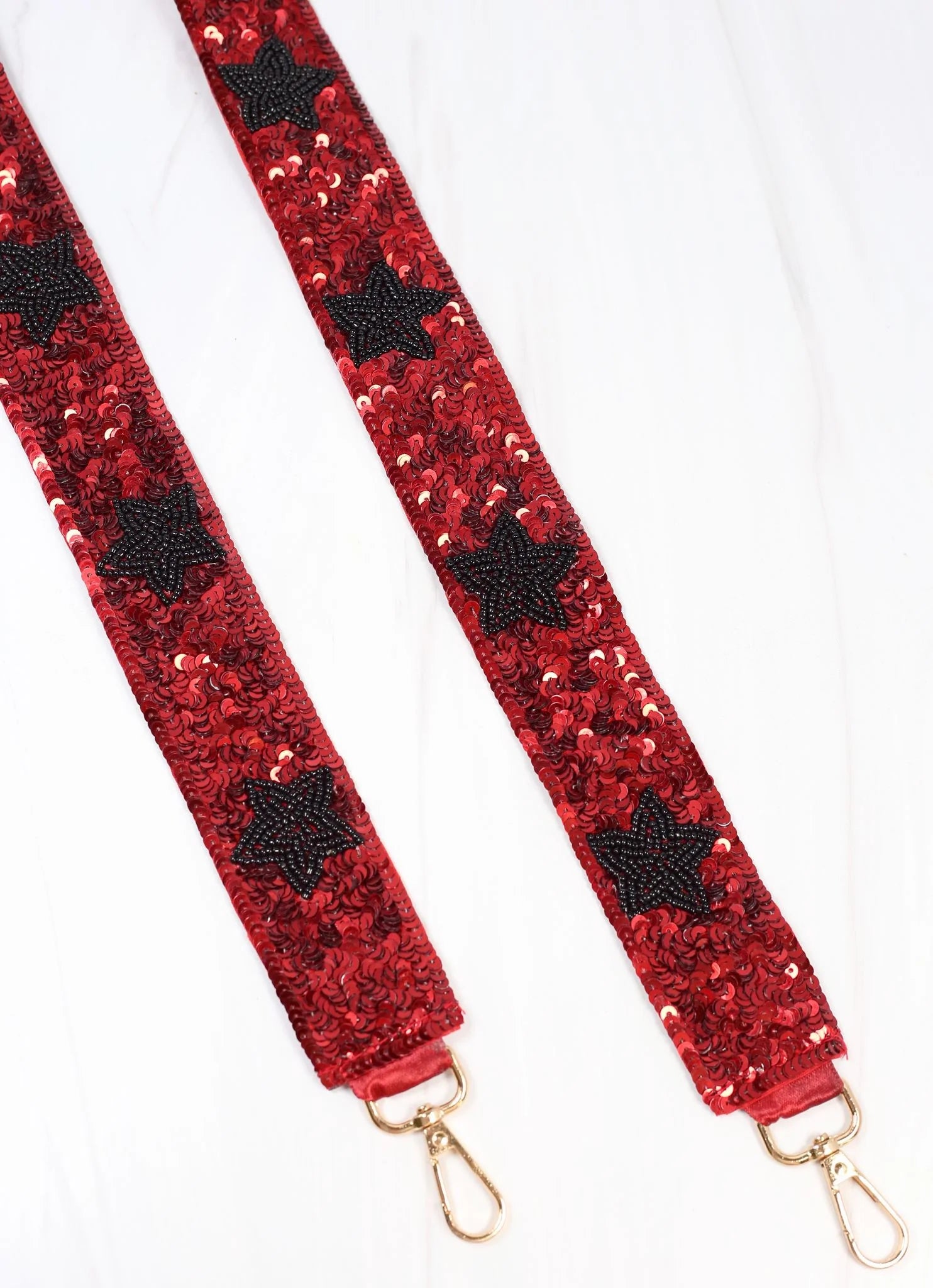 Sammy Star Sequin Crossbody-Garnet/Black Iconic Handbags At Unbeatable Prices