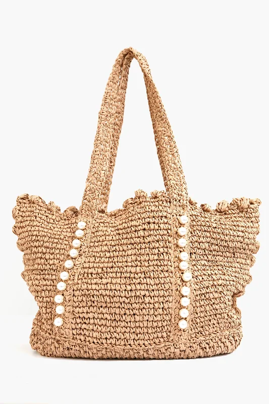Sand Lisbeth Pearl Tote Stylish Bags At Unbeatable Prices – Shop Now